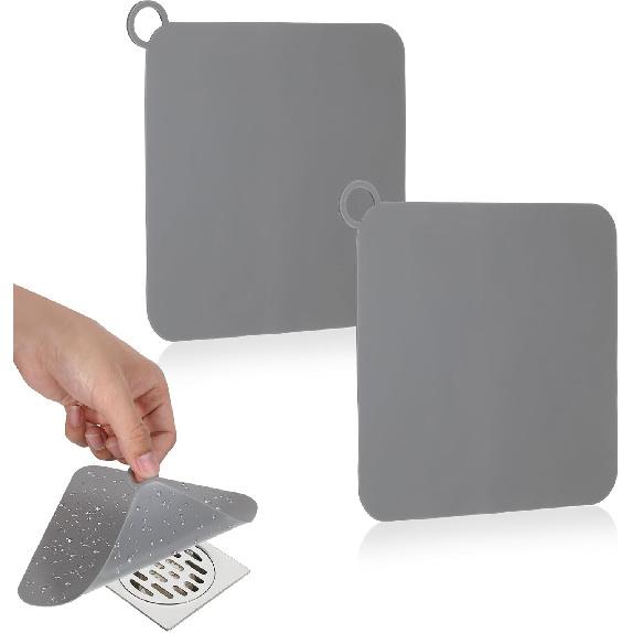 2 Pcs Silicone Tub Stopper Floor Drain Cover Silicone Tub Stopper Floor Drain Cover Sewer Anti-Odor Mat Deodorizing Plugs Seal Sewer Deodorization