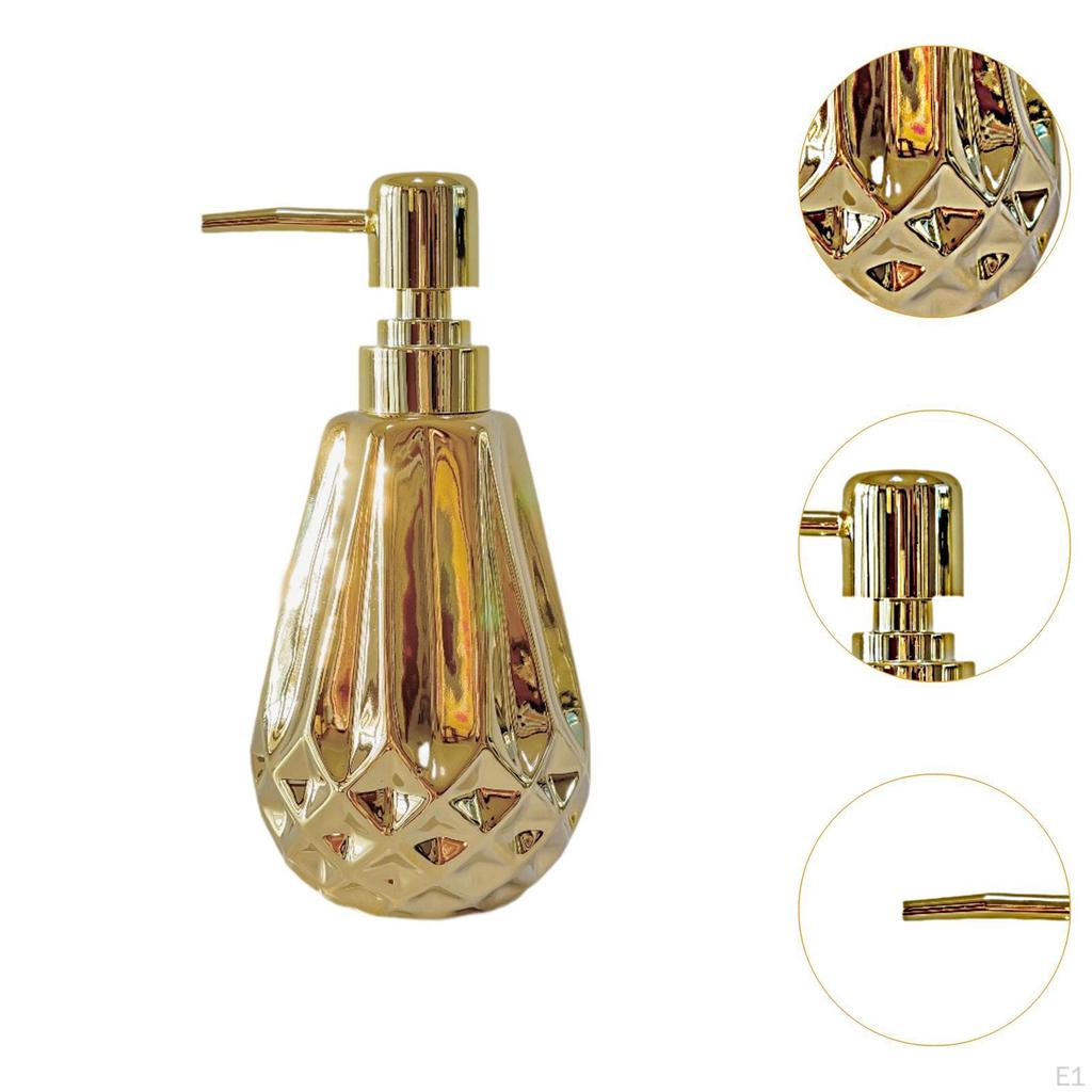 Dozator de săpun cu pompă, sticlă goală, pentru salon, multifuncțional, ceramică robustă