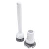 2 Pcs Soap Dispensing Dish Brush Long Handle and Palm Brushes Rotating Head Dish Scrub Brush for Kit