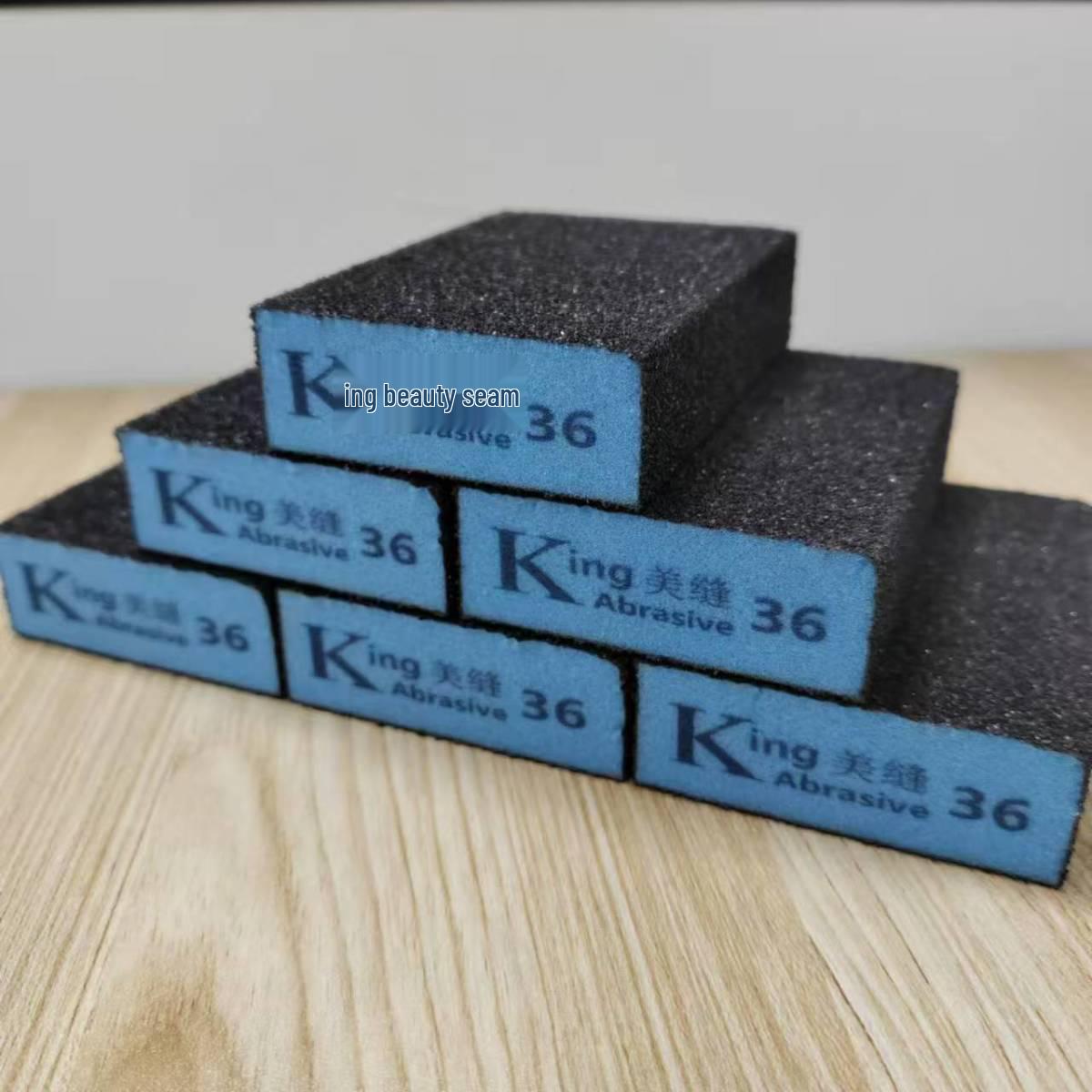 

Sanding Sponge Block for Grout and Tile, Coarse 36 Grit, Wear-Resistant for Cleaning and Removing Black Edges