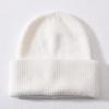 Angora Knitted Hat Angola Fashion Commuter Warm Face Small Solid Color Wool Hat