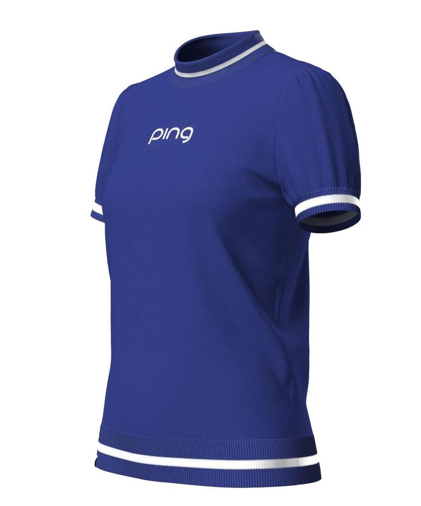 Ping Apparel Short Sleeve High Neck Sweater Quick UV Golf LL Women's (Moisture Wicking, Drying, Protection) / / 622-4272800 110_Blue