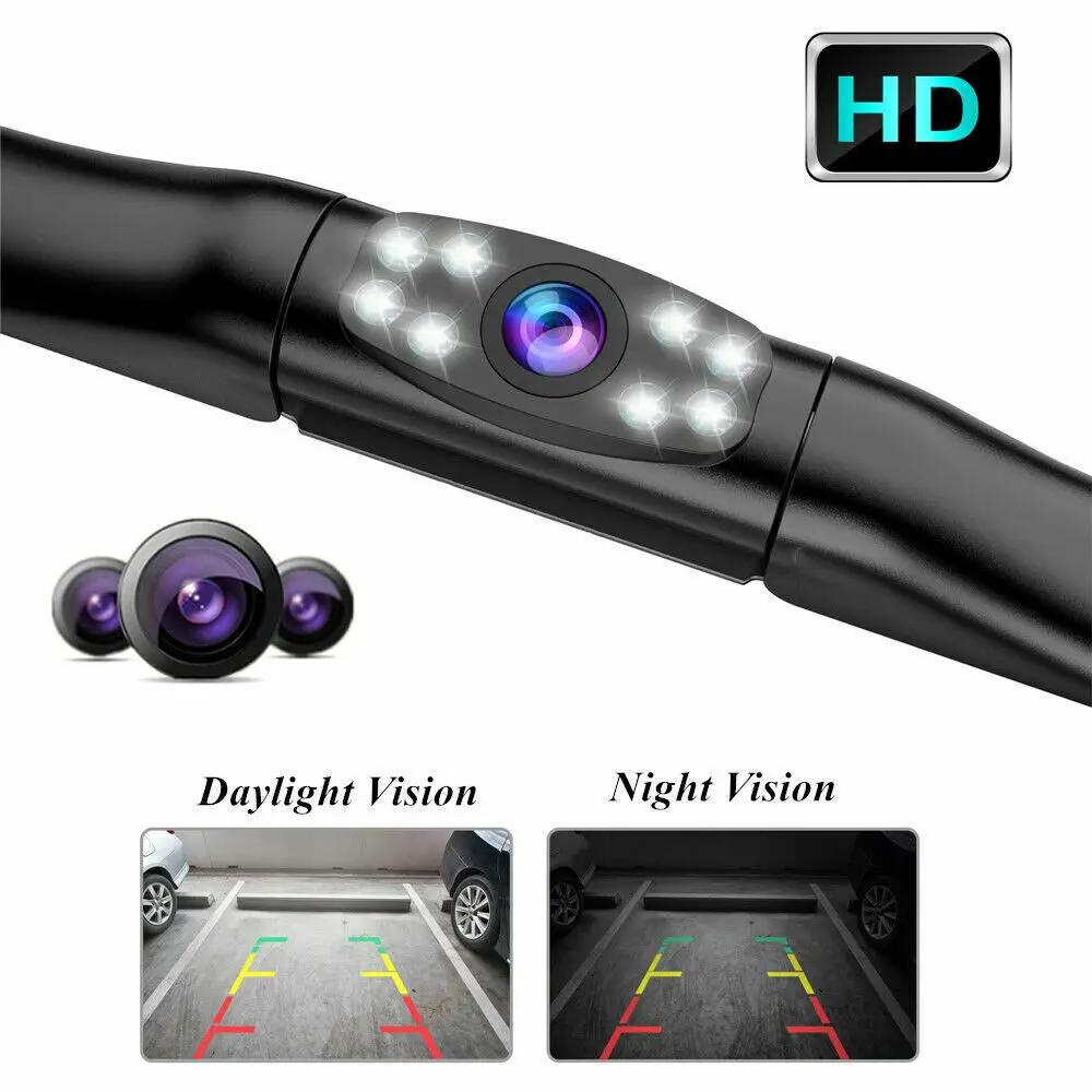 7" Rear View Backup Monitor Mirror Wireless 2.4g Reverse Camera DVR Kit For Car Truck Van
