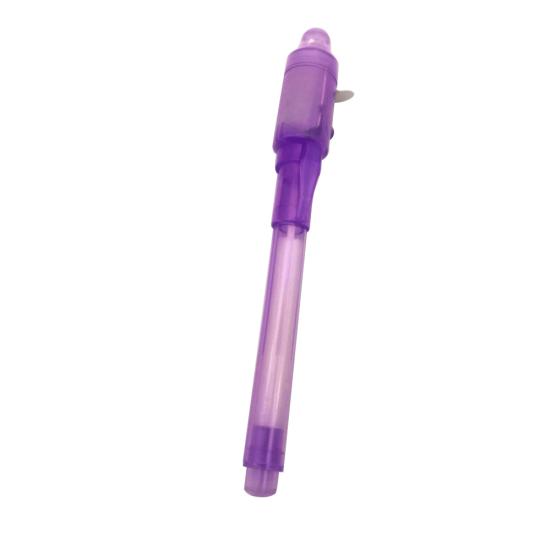 

Ручка с невидимыми чернилами, встроенный УФ-свет, волшебный маркер, подарок, школьные канцелярские товары для студентов фиолетовый