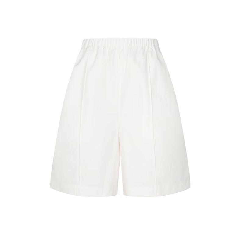 LESS Women's Cotton Loose Straight Mid-Pants