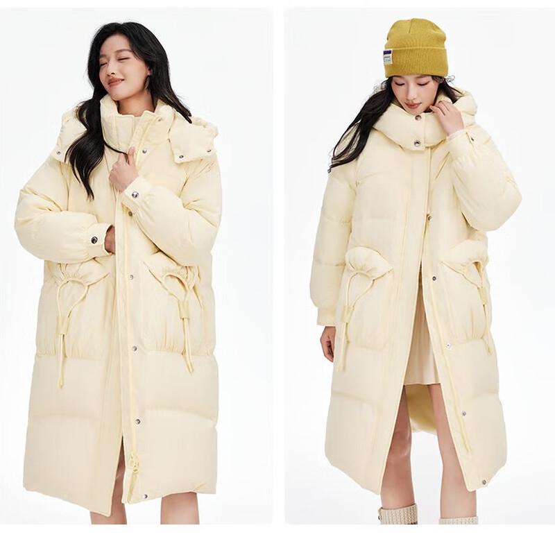 Yaya Women's 2025 Mid-Length Hooded Down Jacket