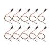10Pcs Servo Extension Cord Cable 458mm 3Pin Sturdy Durable Wide Application Servo Extension   Wire Cable