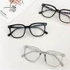 Glasses B319 Square Rivet Retro Solid Color Frame Student Temperament Flat Mirror