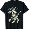 Neues limitiertes Heavy Meowtal Cats Geschenk, Katze spielt Gitarre Gothic T-Shirt