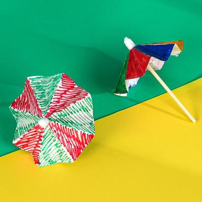 Waterproof DIY Children's Craft Kit: Handmade Oil-Paper Umbrella for Creative Painting and Fun Science Experiments