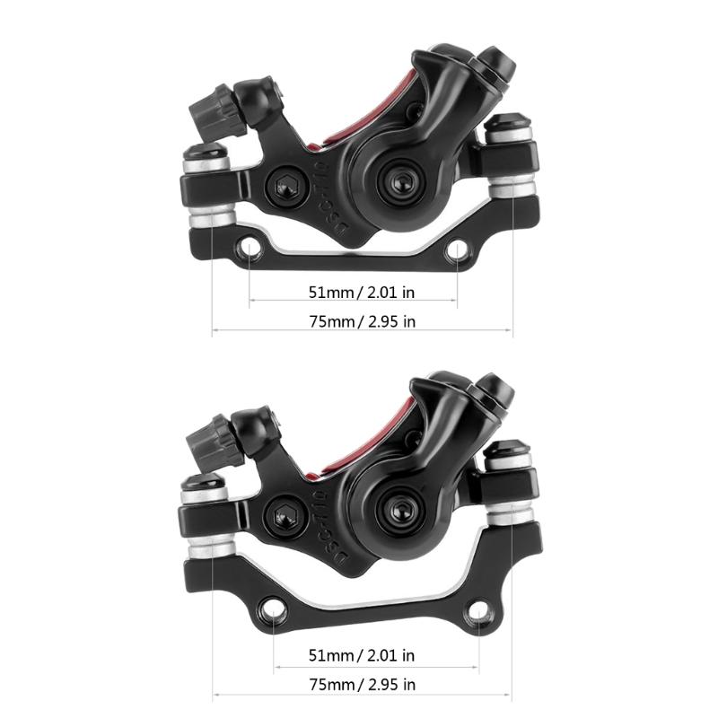 Bicycles Front and Rear Disc Brake Caliper Bilateral Caliper Disc Brake Cable Brake Mountain Bike Mechanical Disc Brake