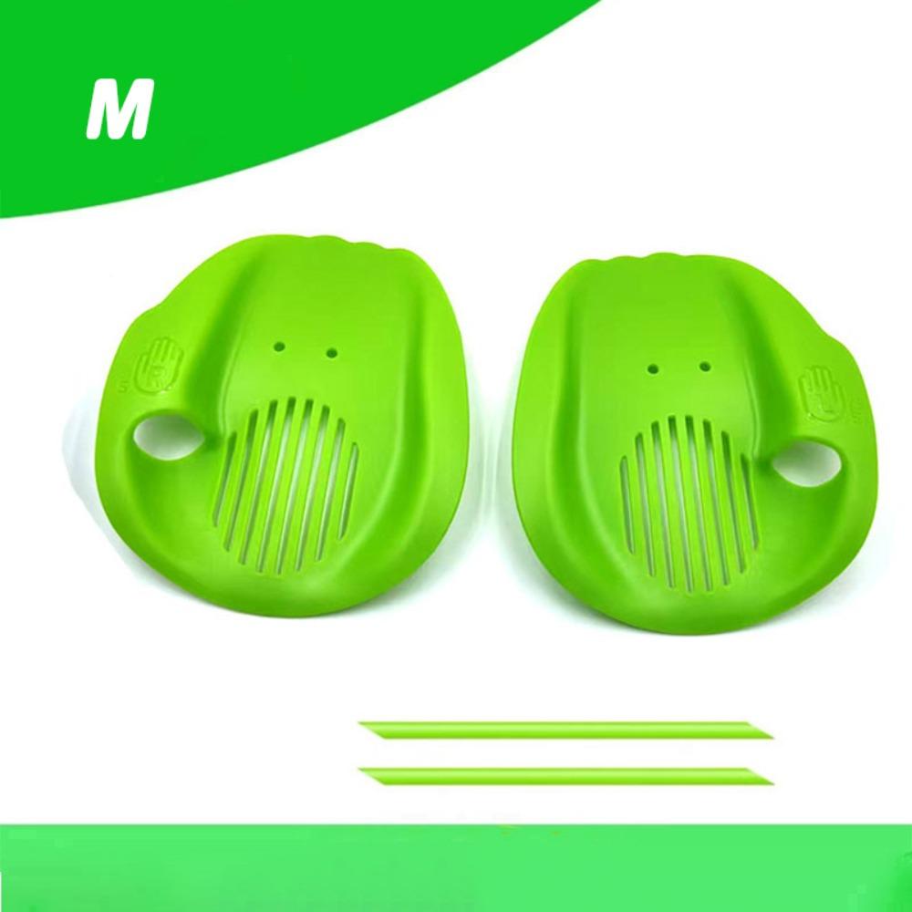 1Pair Ergonomic Swimming Hand Paddles With Adjustable Straps Diving Gloves Swimming Accessories