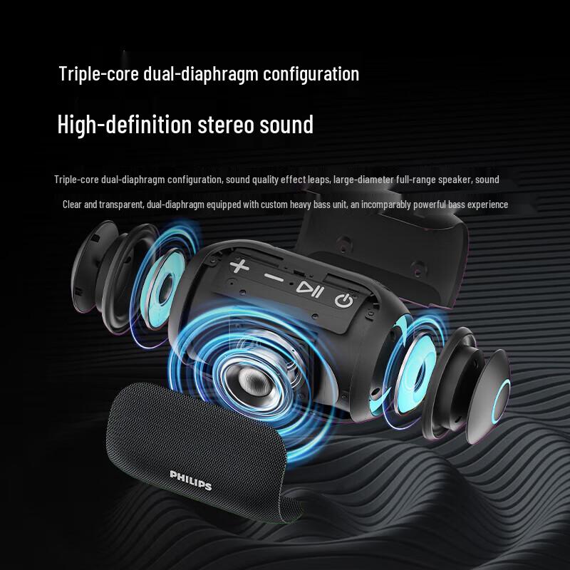 Philips Portable Waterproof Bluetooth Speaker