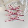 3Pcs Sweet Thin Silk Ribbon Bowknot Hair Clips  Cute Barrettes For Women Girls Colorful Lace Hair Clip Hair Accessories