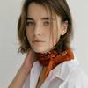 Cotton Paisley Bandana Scarf - Red Sunset