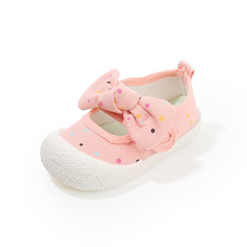 Spring Child Shoe New Fashion Versatile Casual Shoes Comfort Soft Sole Anti Slip Girls Shoes Simple Cute Sweet Canvas Shoe Tenis