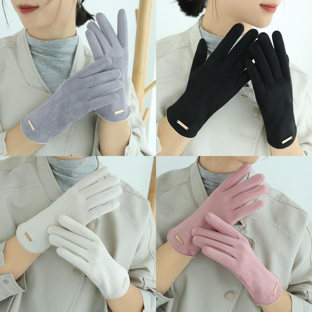 Warme Winterhandschuhe für Damen mit Touchscreen für Outdoor-Radfahren und Autofahren