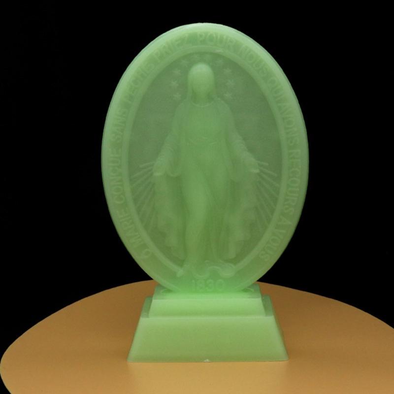 Nachtlampje Standbeeld Maagd Maria Standbeeld Moeder Maria, Beeldje Maagd Maria Ornament Huisdecoraties Religieus Cadeau