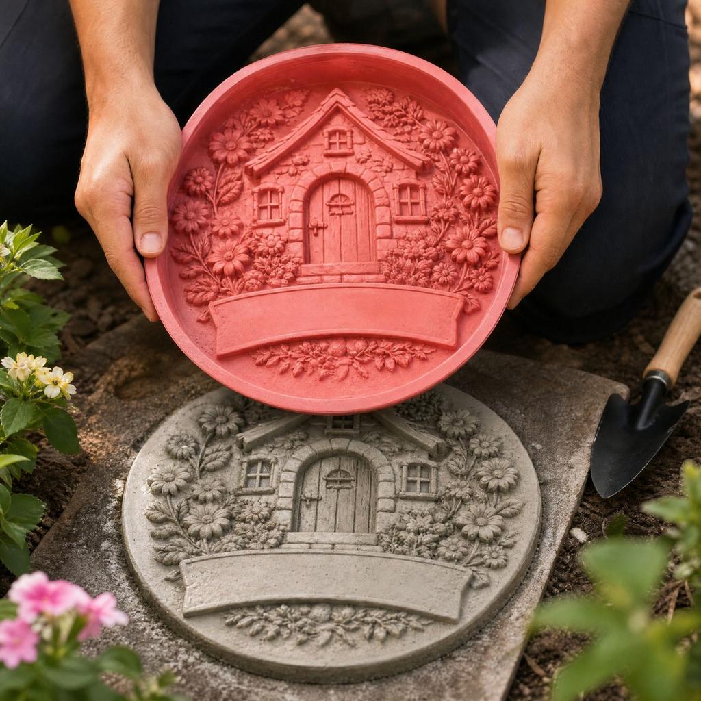 Reusable Stepping for DIY Concrete Paver Garden Walkway Patio Yard Decoration
