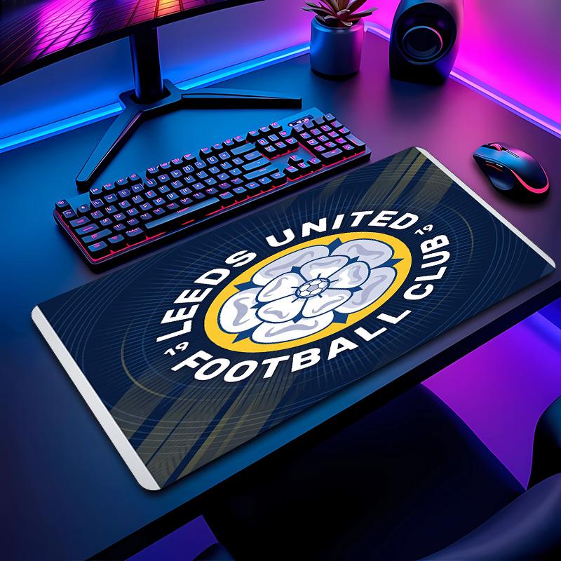 Leeds United Fußballmuster Mauspads Nicht?Rutschfestes Gummi-Basis Gaming-Mauspad Für Schreibtisch Büro Zuhause
