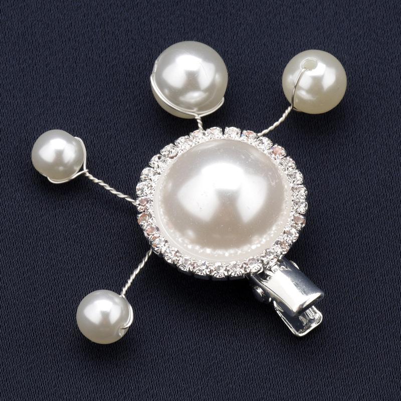 Elegant Pearl Hair Clip Set - Princess Style Decoration for Parties