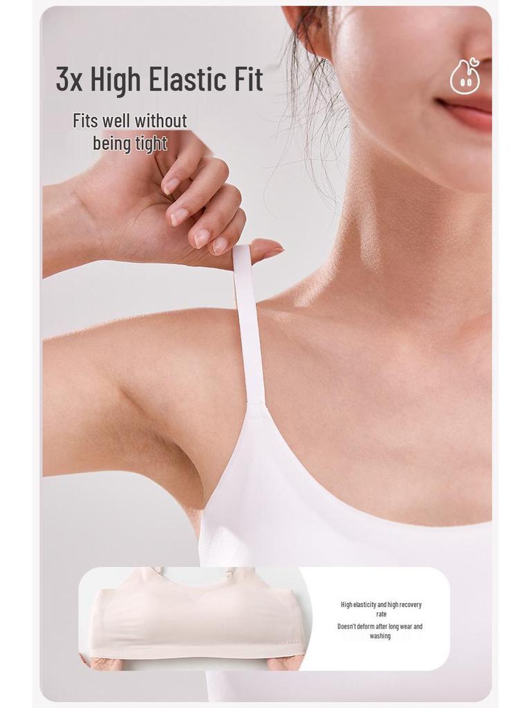 Seamless Ice Silk Adjustable Bra for Teens