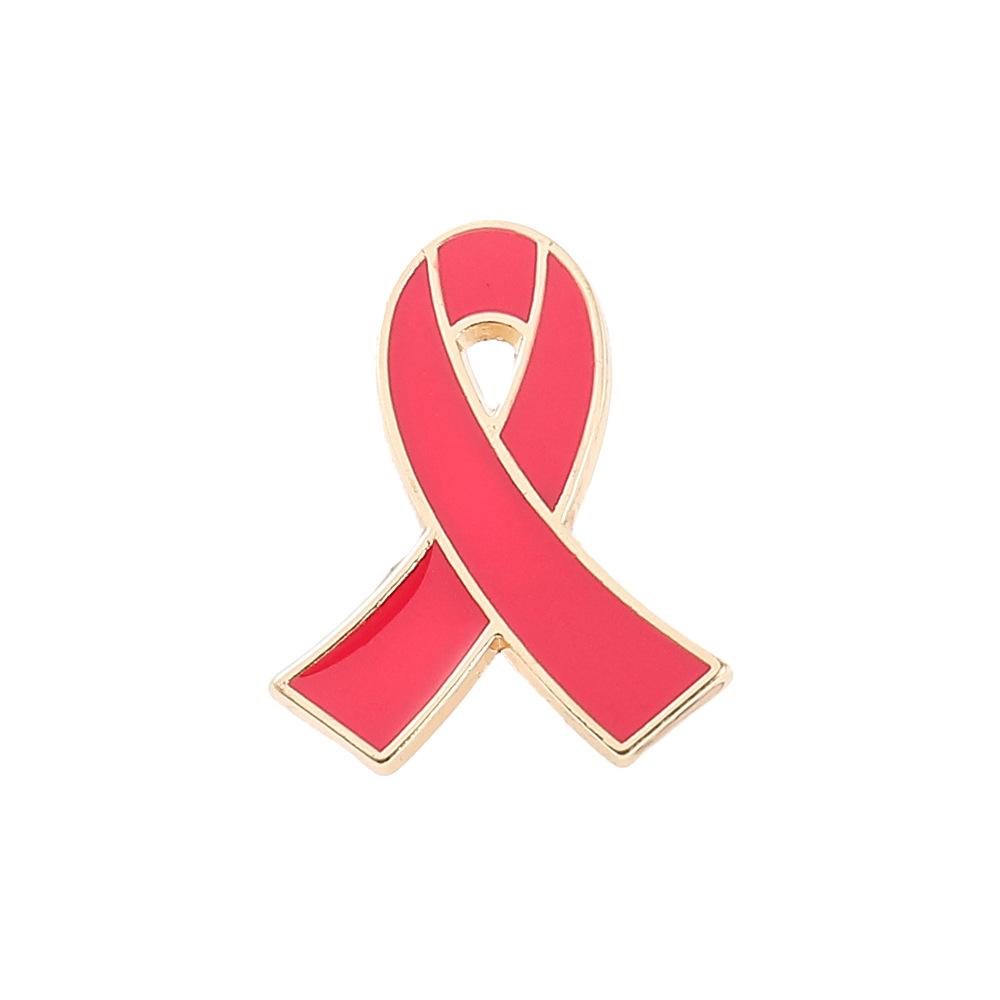 

Hot-selling, red ribbon brooch raises awareness of HIV and AIDS prevention red ribbon lapel pin