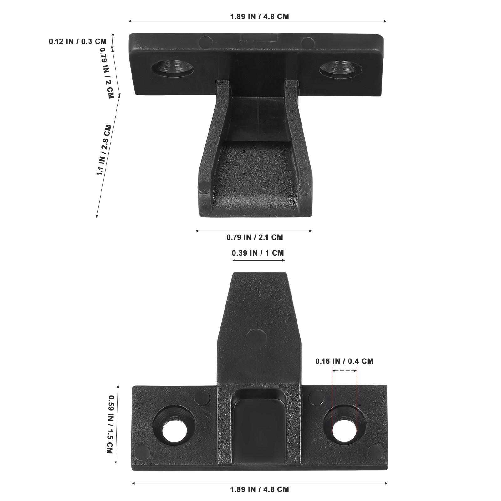 

10Pcs Push-on Fittings Quick Furniture Panel Parts Corner Buckle Cabinet Shelf Board Connectors Push-on Fittings чорний