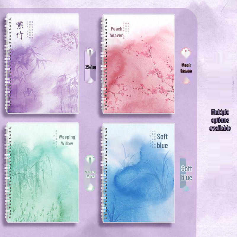 Stylish B5 Coil Notebook for Junior and Senior High Students - A5 Thickened Diary and Memo Book
