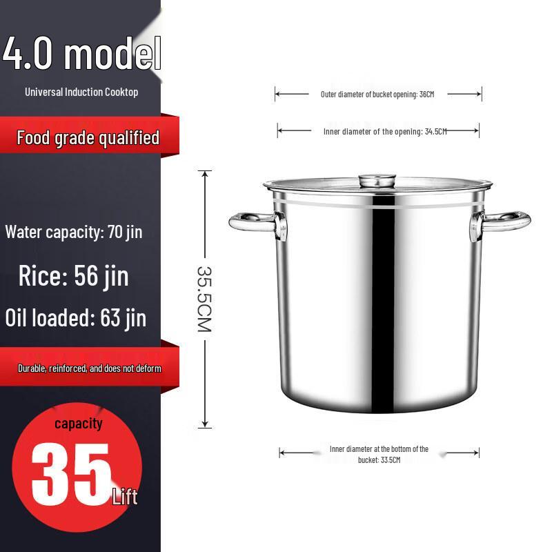 

JPHZNB Stainless Steel Soup Pot with Lid