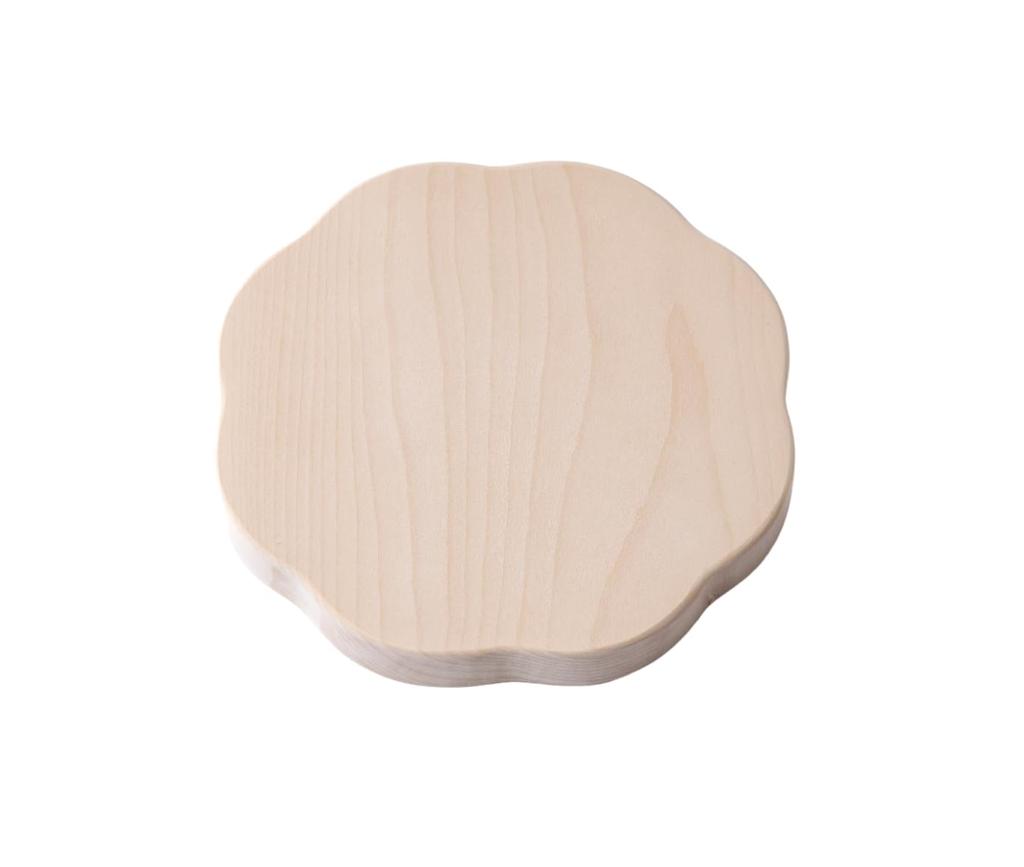 Woodpecker Ginkgo Wood Cutting Made In Natural Ginkgo Wood Cutting Board with Flower Design Board, Japan, Wood, (Small)