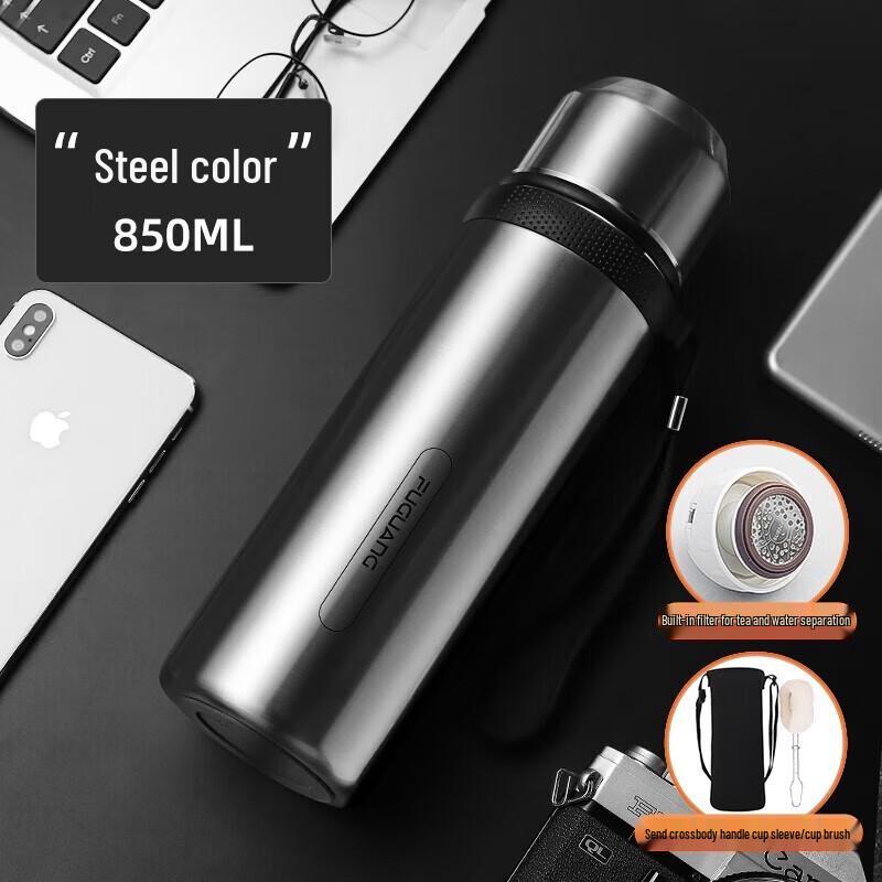 Fuguang 850ml 304 Stainless Steel Insulated Water Bottle with Tea Infuser