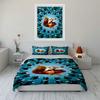 Cartoon Squirrel and Fish Pattern Bedding Set Bedding set (1 duvet cover, 2 pillowcases, duvet not included)