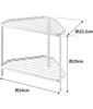 Yamazaki Kitchen Corner W34 X X 2 Stove Back Pot 7453 Rack, White, Approx. D22.5 H29cm, Tower, Tiers, Rack, Holder,