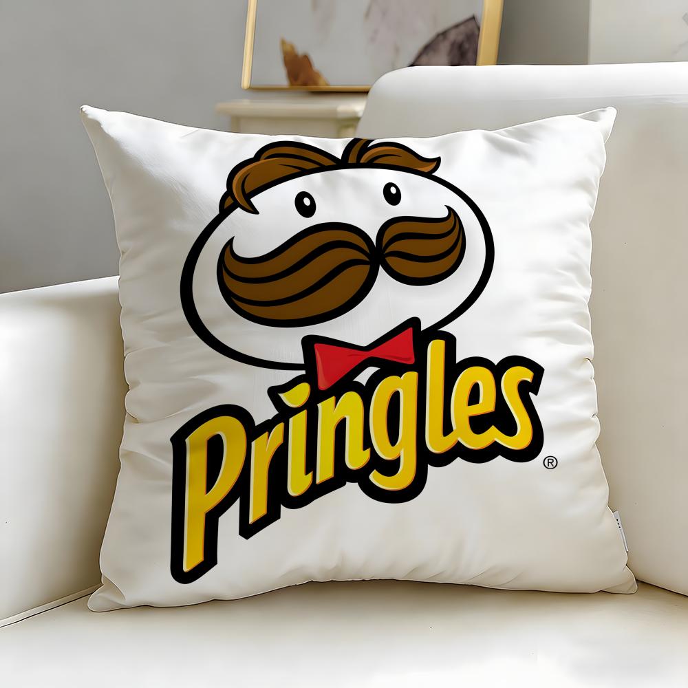 Klassische Snack-Marke Pringles Kissenbezug Weich & Pflegeleicht – Vielseitig für Sofa, Bett, Reisen und Büro