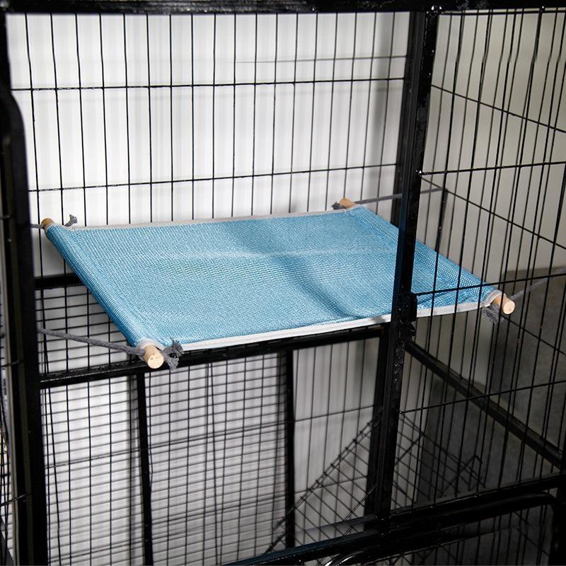Cat Hammock Bed Breathable Mesh Hanging Pet Bed Removable Washable Design For Cat Cage Rest Summer Use