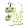 Nakajima Corporation Pickles the Frog Face Plush Eco Bag Beige H10 x W13 x D6cm 211224-25