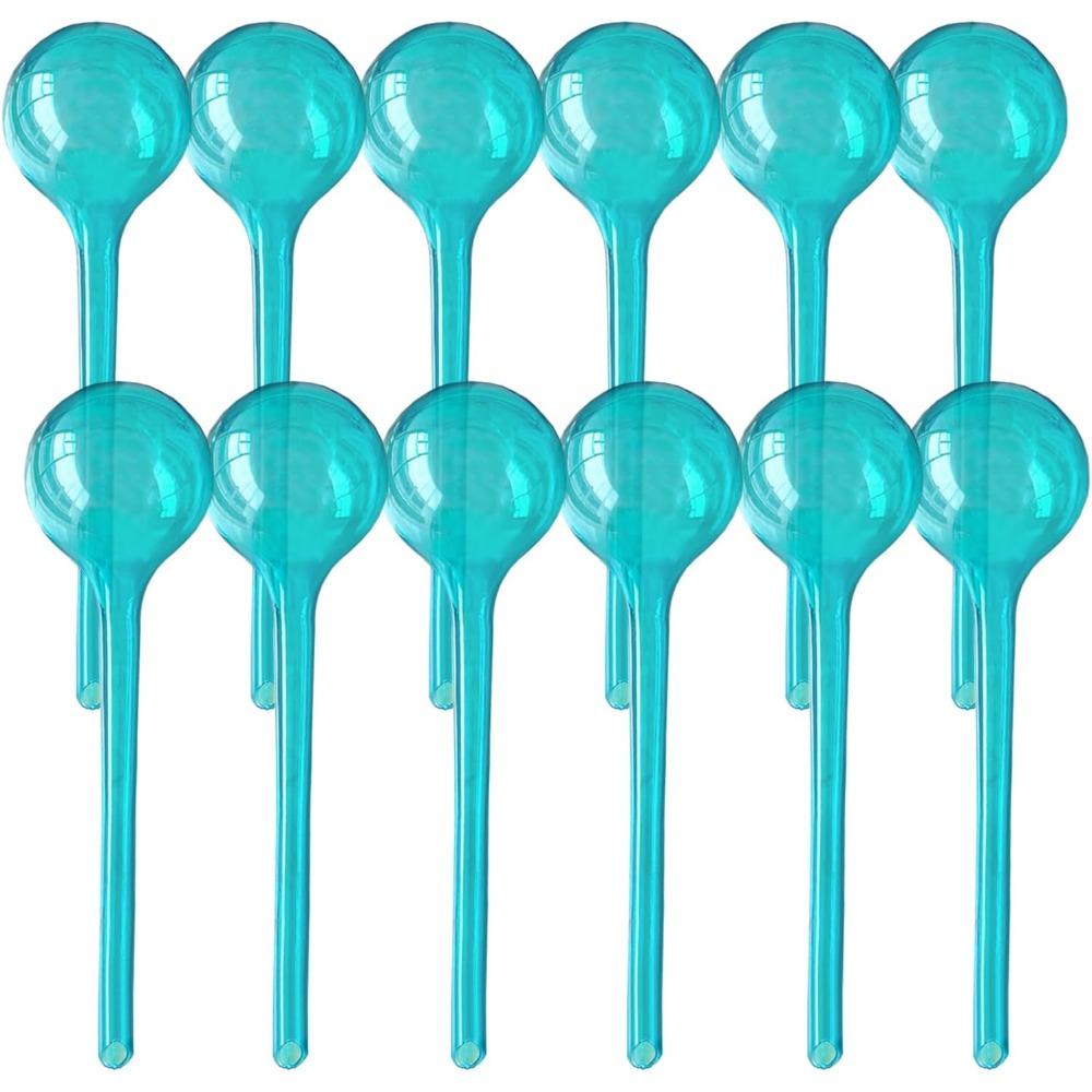 12pcs Plastic Plant Watering Stakes Large Flower Automatic Watering Bulbs Plant Flower Self Watering Globes Garden Self Watering Planter Insert 12pcs