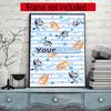 Bluey Customize Your Name Diamond Painting Round Diamond Diy Frameless Holiday Artwork Suitable For Home Office Wall Decoration