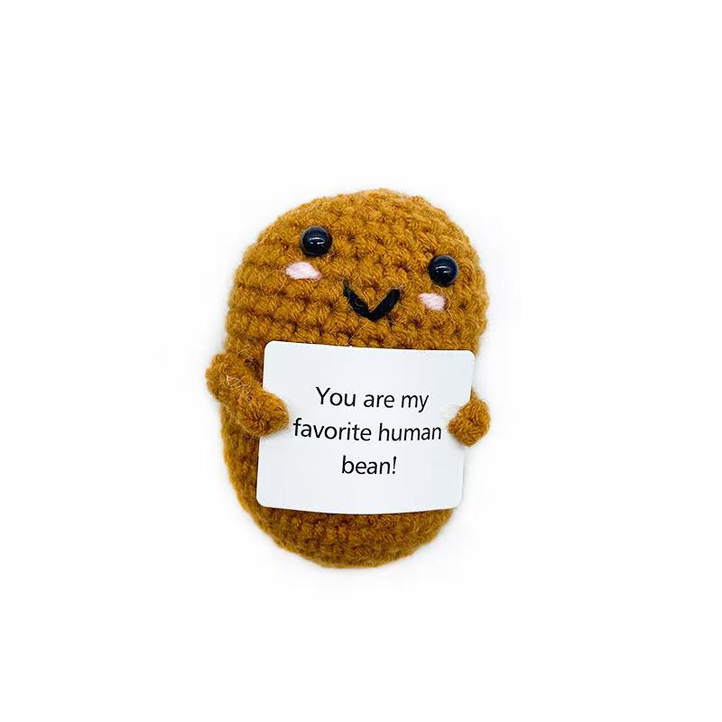

Hand-Knitted Pea Doll: Positive Energy Ornament Collection