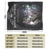 Twisted Wonderland Yuu Grim Knitted Blankets TWST Rhythm Game Flannel Throw Blanket Couch Printed Ultra-Soft Warm Multi-function