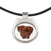 Dog Z Bordeaux, Dogue De Bordeaux, Mastif Francuski -Naszyjnik Ze Zdjęciem I Napisem Geometryczny Marki Art-Dog