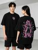 Unisex Shirt Cotton Oversize Large Size Dragon Ball Super Black Goku Printed Washed