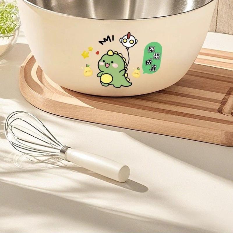 1 Stück Salatschüssel mit großem Fassungsvermögen aus verdicktem Edelstahl, geeignet für Heimküchen, Waschbecken, Gemüsewaschen, Eierschlagen, Kochschüsseln