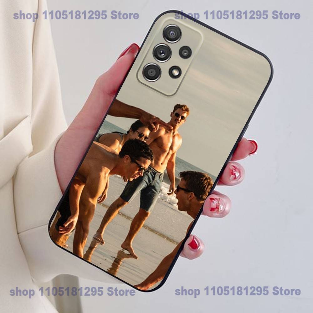 G-Glen P-Powell Phone Case For Samsung S24,21,22,23,30,Ultra,20,Plus,Note,10,9,Black Soft Silicone Case