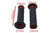 Beatus Retro Design Bike Handle Grip 0.9 inch (22.2 mm) Universal Grip Left and Right Set (Gray)