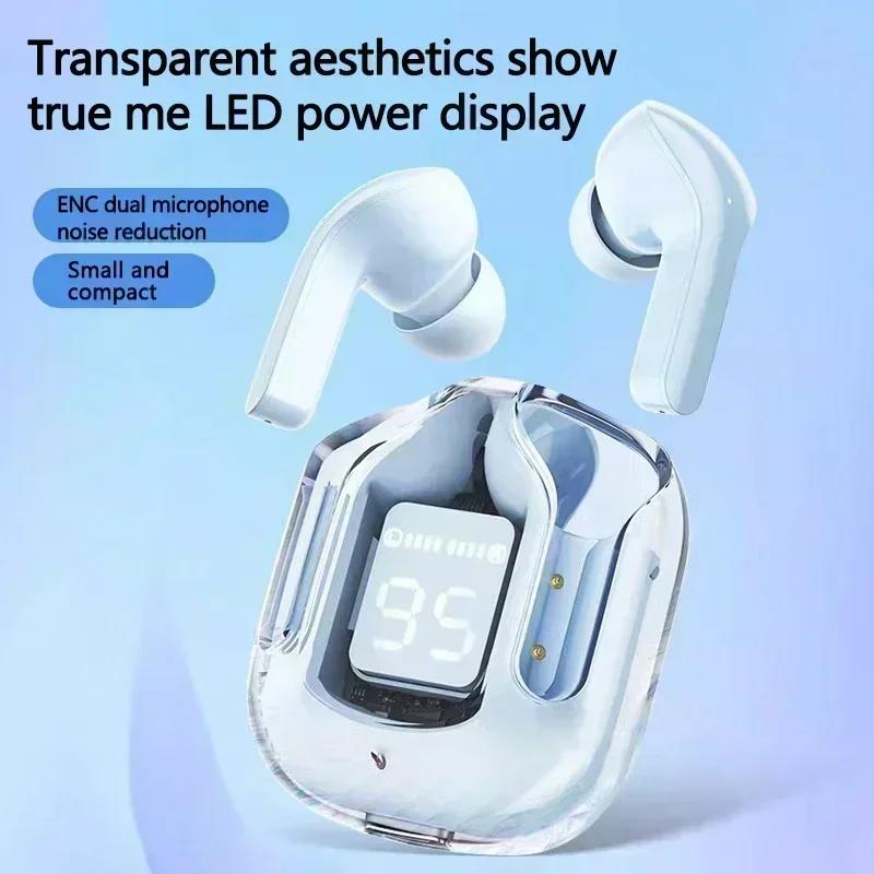 Original T2 TWS Transparent Wireless Bluetooth Headset HIFI Sound Wireless Earphones Quality Bluetooth 5.3 For Xiaomi headphones