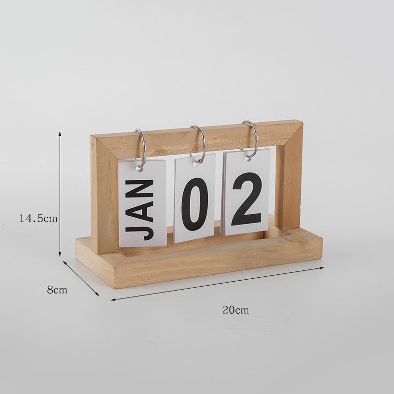 Contemporary Flip-Page Perpetual Calendar: Wall or Desktop Decoration