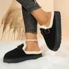Fashion 2025 Women Luxury Ankle Retro Slippers Plush Fashion Cotton Designer Shoes Women Flat Comfortable Platform Slippers Slides Women