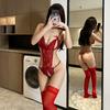 Sexy Lingerie Three-point Exposed Breasts Large Size Sexy No-take Onesie Pure Desire Temptation Flirting Perspective Bed Passion